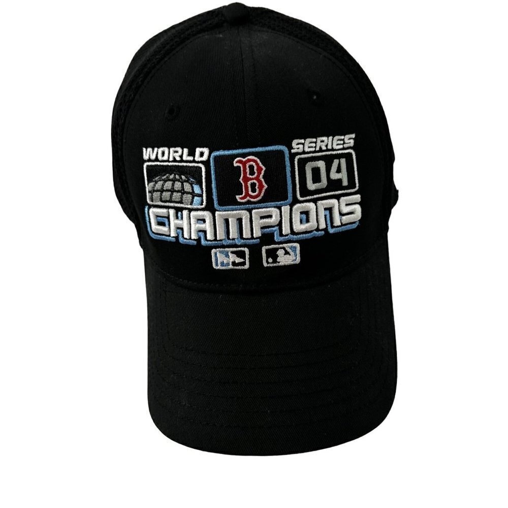 * Boston Red Sox World Series Champions 2004 MLB Hat Cap New Era Black One Size